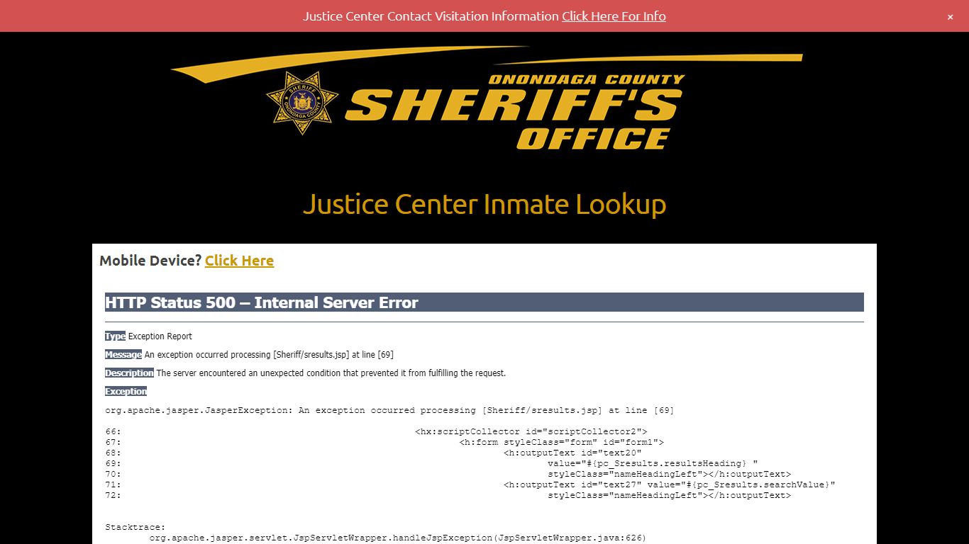 Justice Center Inmate Lookup – Onondaga County Sheriff's Office